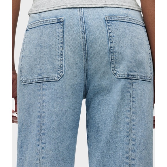 HUDSON TIE WAIST PINTUCKED TROUSER SIZE 27 - Picture 3 of 8